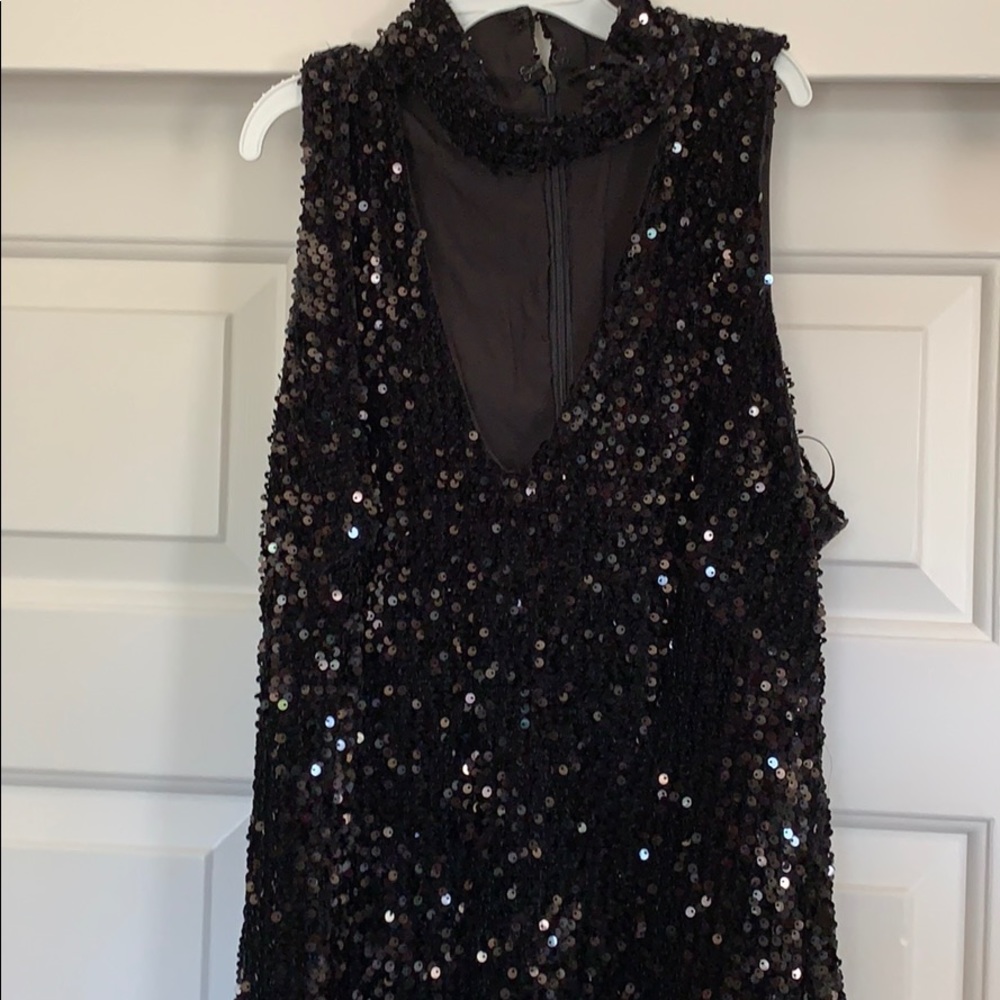 Vici Black Sequin Dress